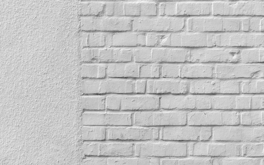 white brick wall